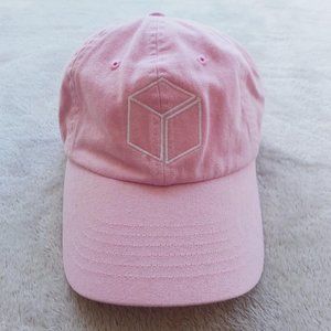 custom made bubblegum baseball hat w/ quirky geometric graphics🍨